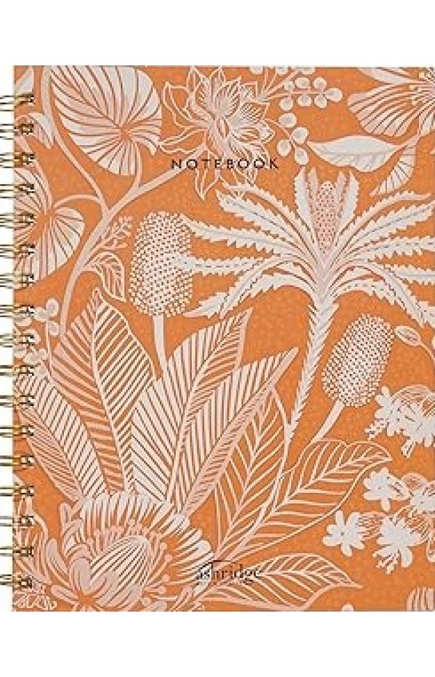 Ashridge Spiro Notebook Orange Floral